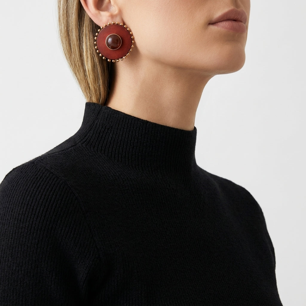Cabochon Küpe