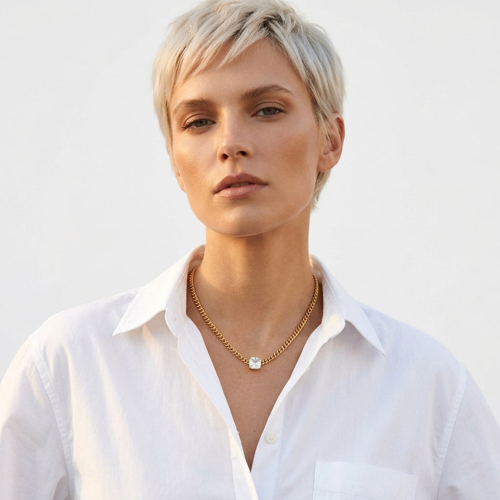 Cushion-Cut Kolye