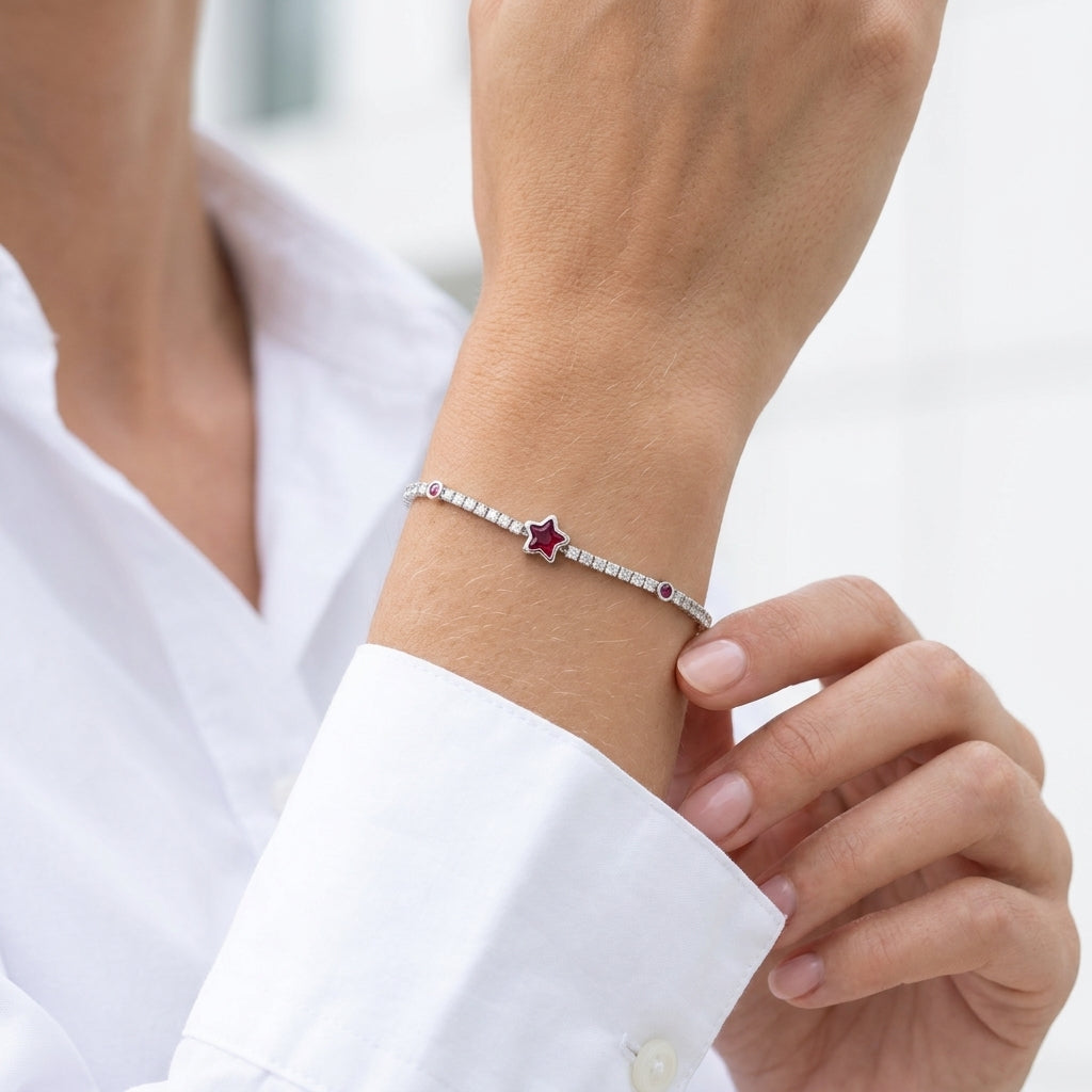 Ruby Star Bileklik