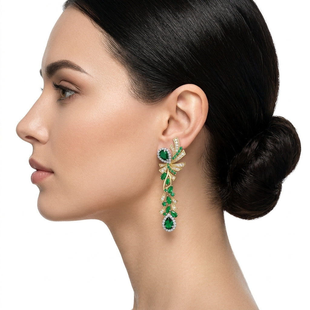 Gatsby Verdant Fan Küpe