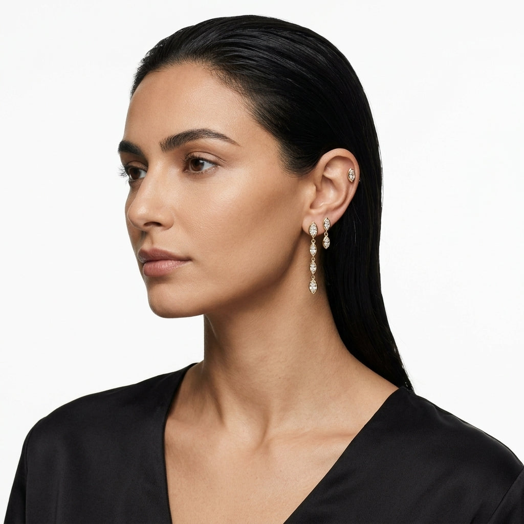 Clarus Navette Küpe Set