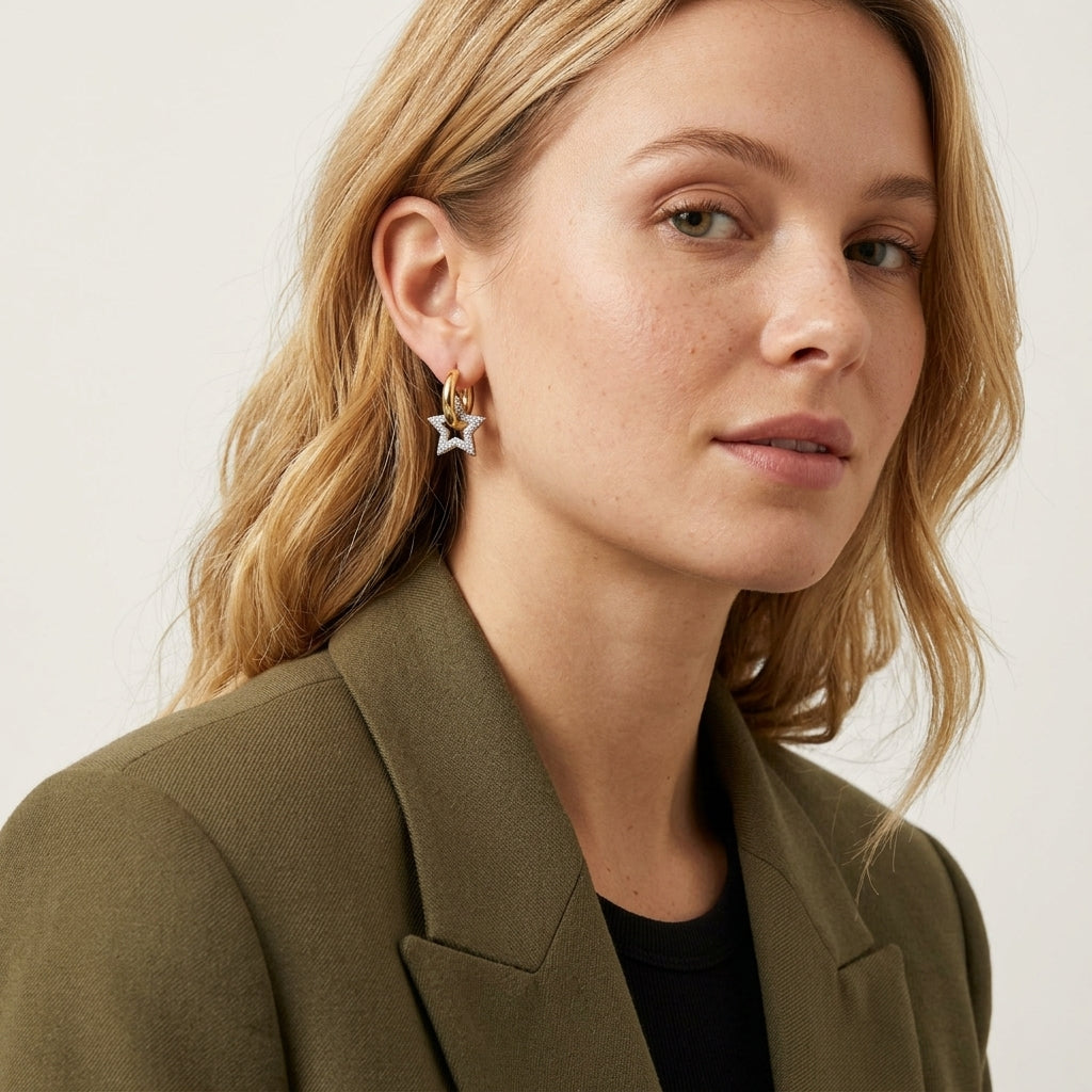 Pavé Star Küpe
