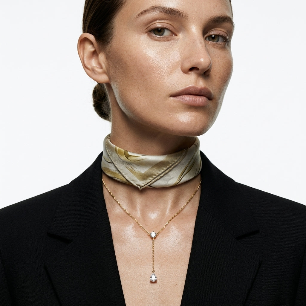 Pear Solitaire Kolye