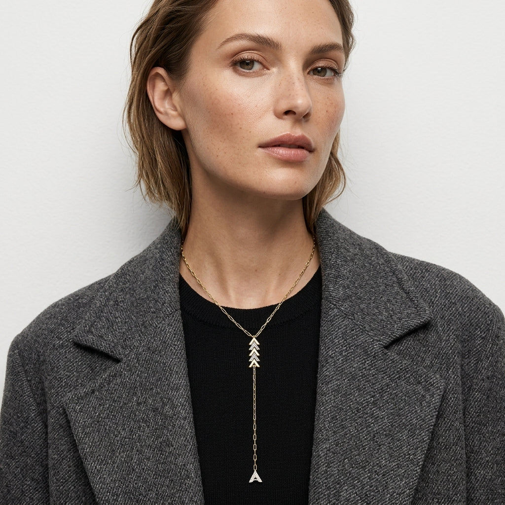 Arrowhead Y-Drop Kolye