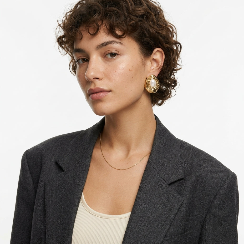 Ripple Pearl Küpe