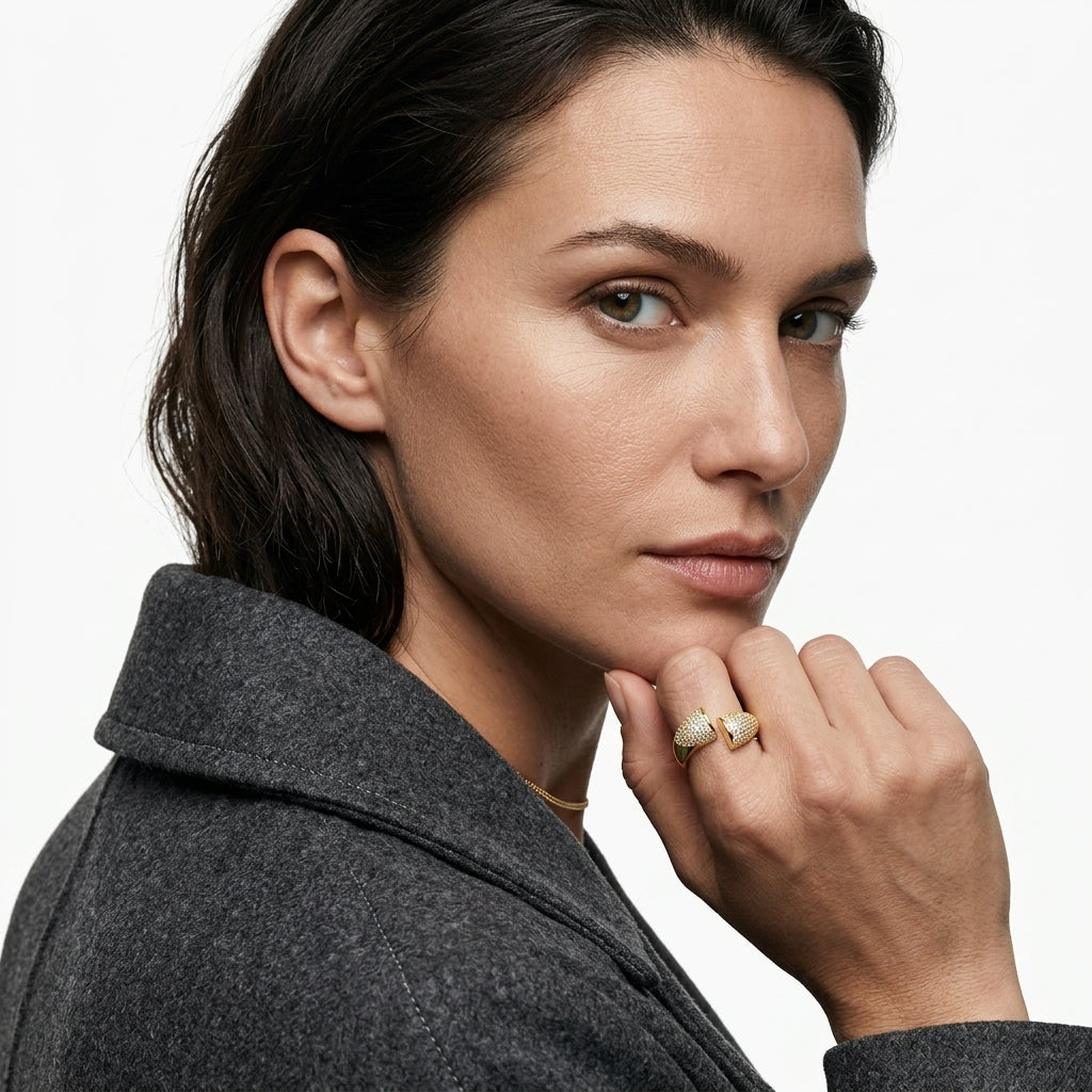Rhodium Pavé Yüzük