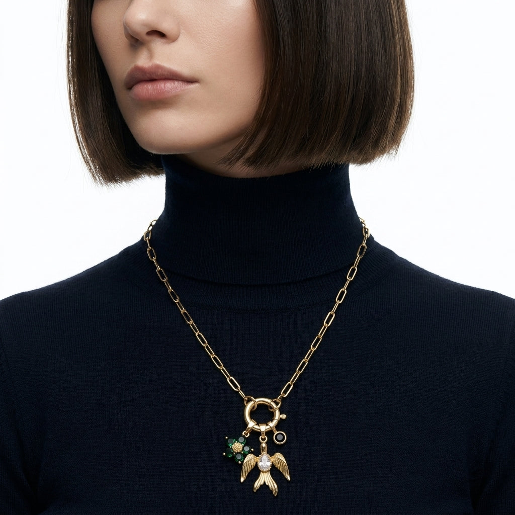 Aethelgard Bird Charm Kolye
