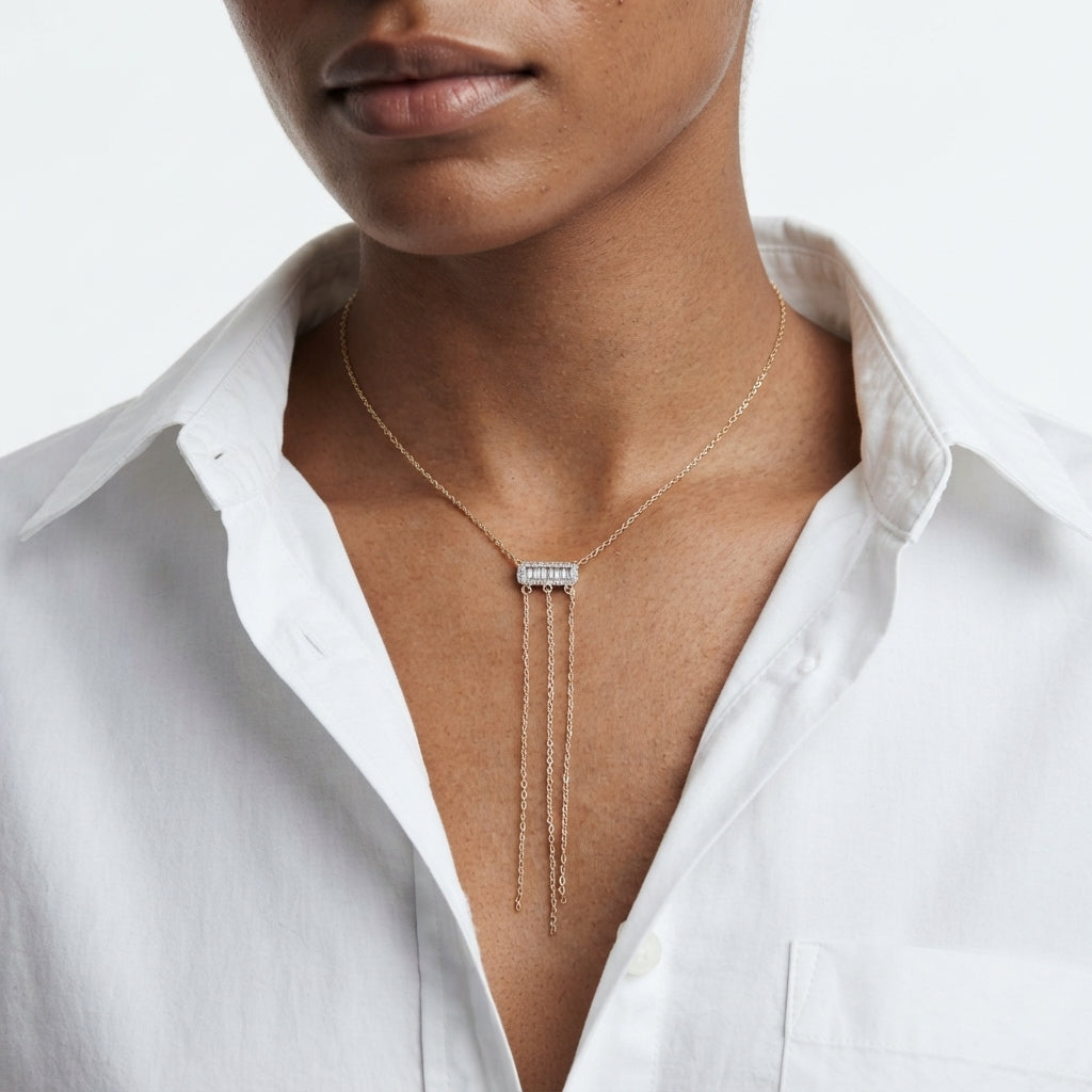 Baguette Fringe Kolye