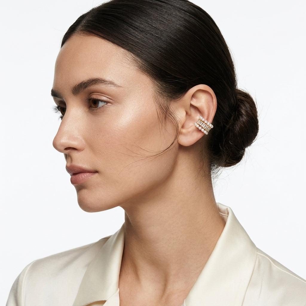 Princess-Cut Earcuff