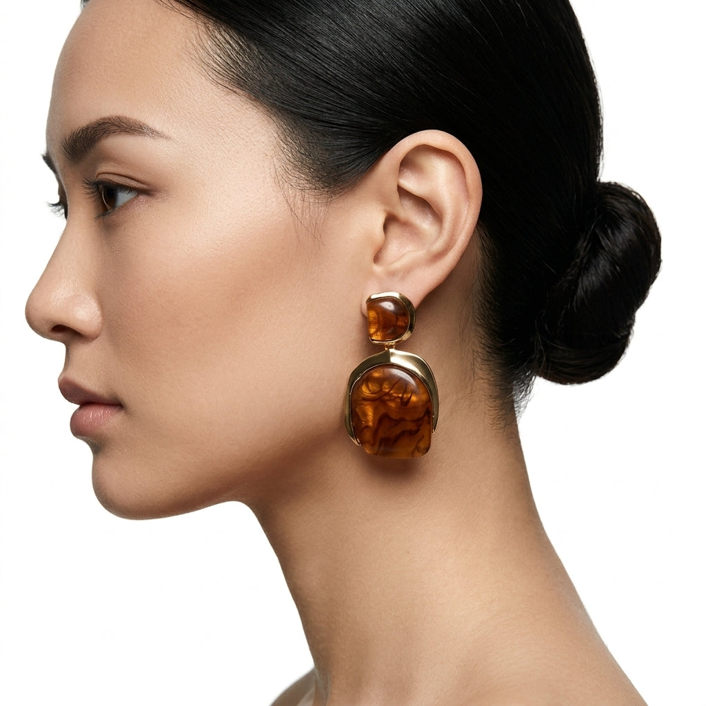 Tortoiseshell Küpe