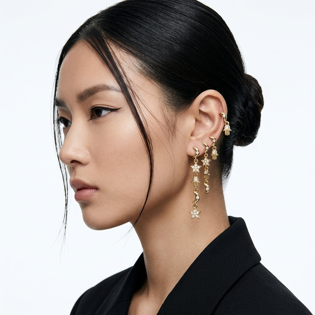 Ethereal Zodiac Küpe Set
