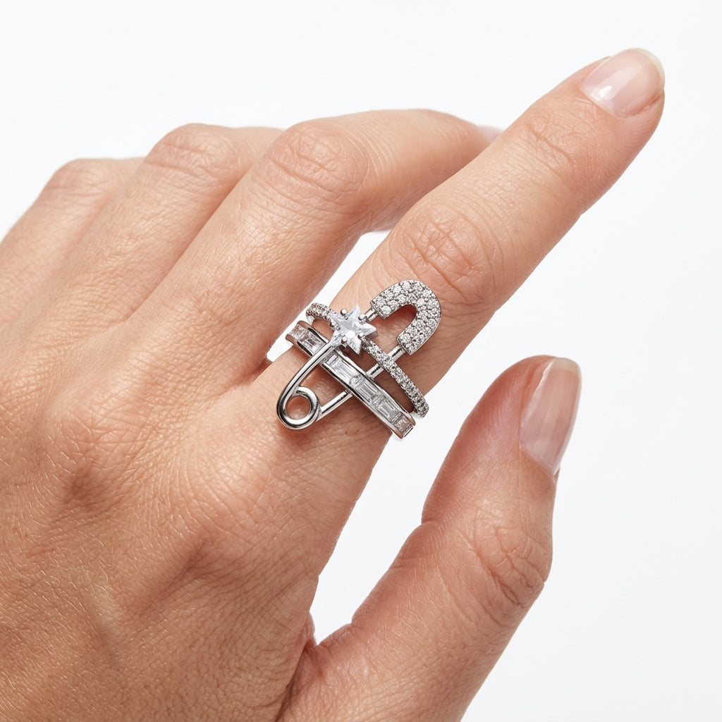 Atropos Safety-Pin Yüzük