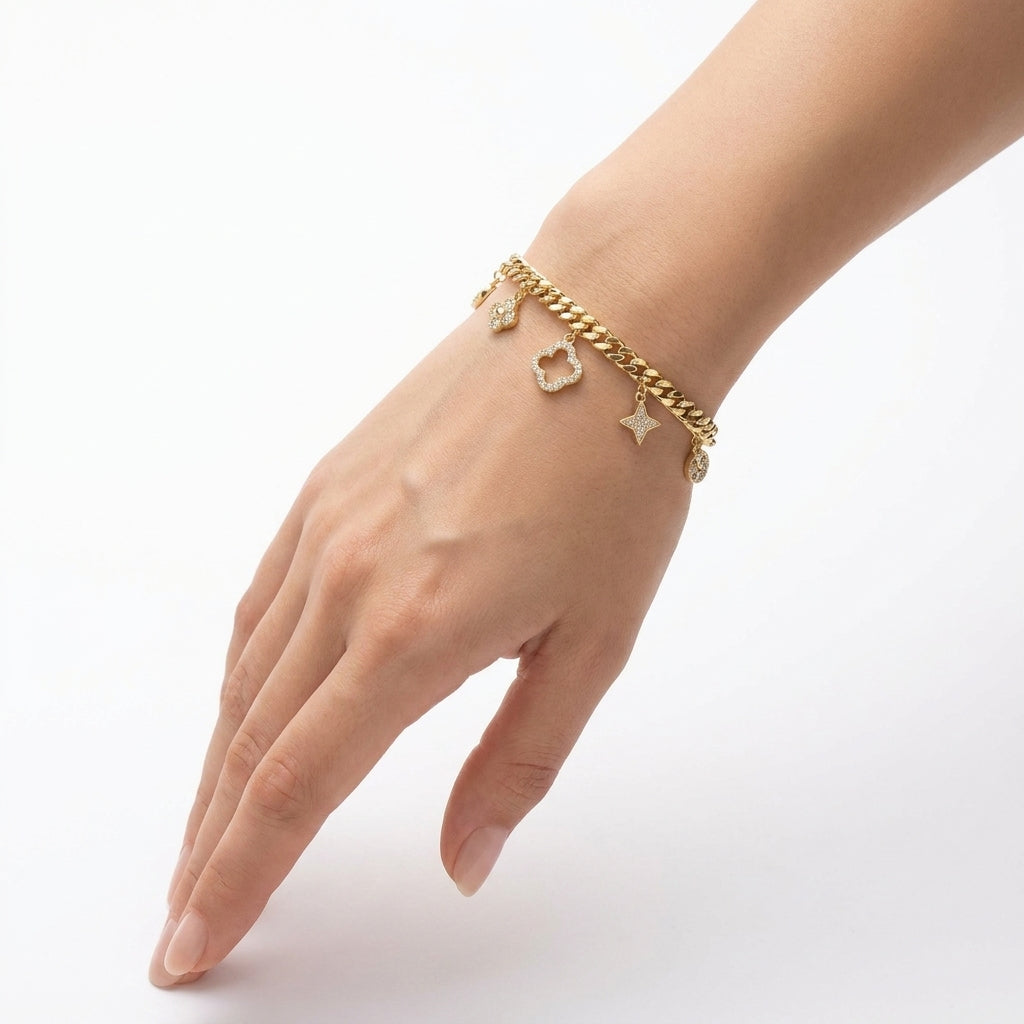 Curb Charm Bileklik