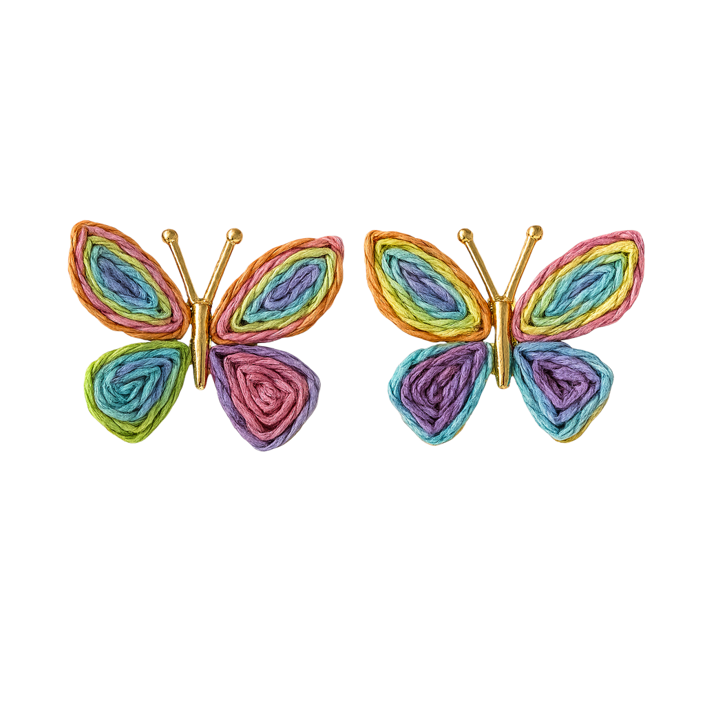Mariposa Whirl Küpe - MuffGem