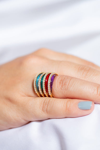 Amethyst Shine Ring
