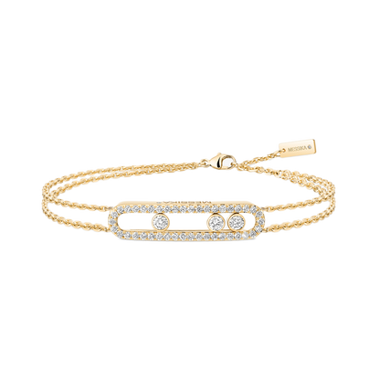 Silk Twin Pavé Bileklik (İthal Model)