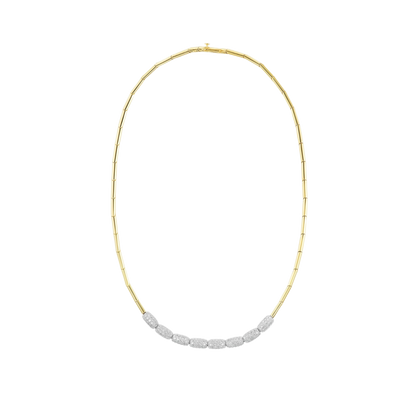 Frost Pavé Barrel Kolye