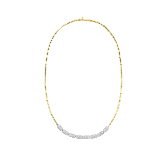 Frost Pavé Barrel Kolye