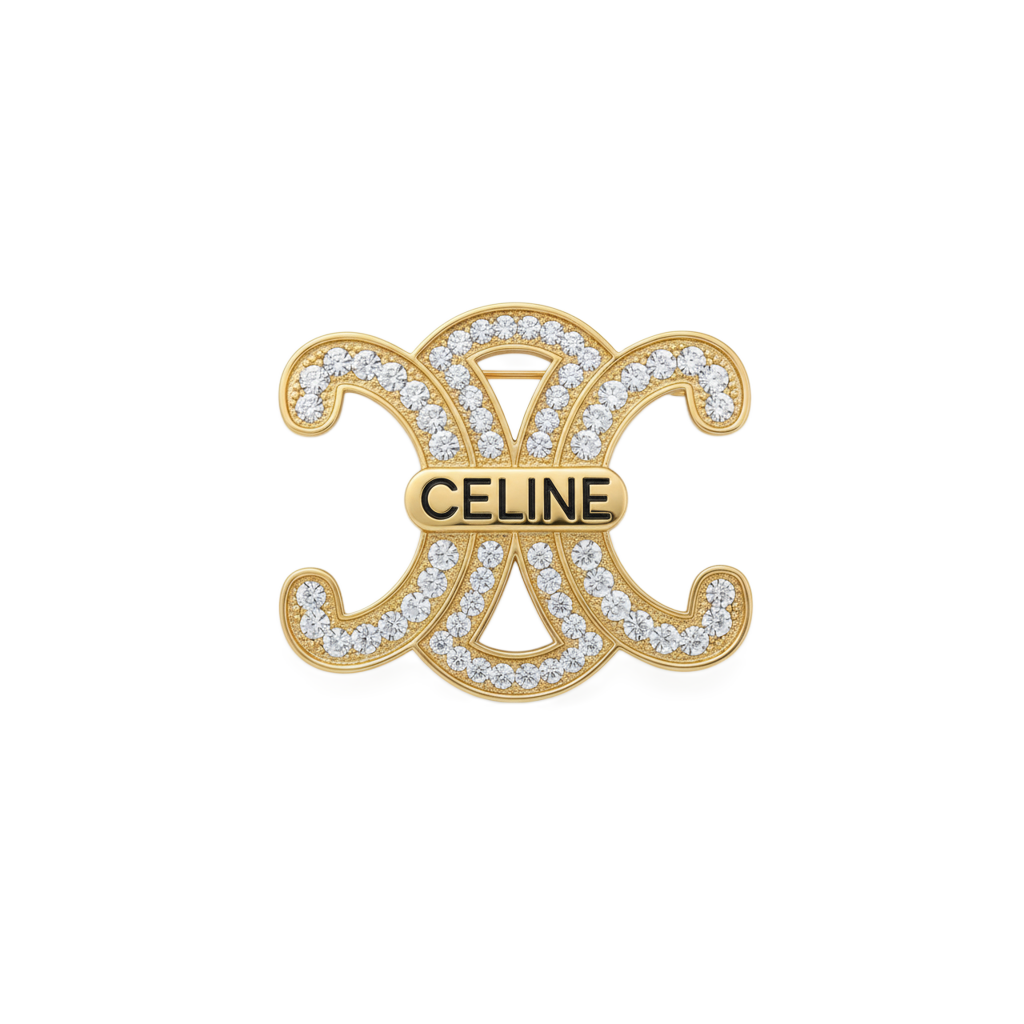 Pavé Bar Brooch (Imported Model)