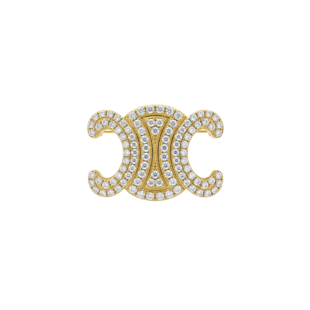 Pavé Atrium Brooch (Imported Model)
