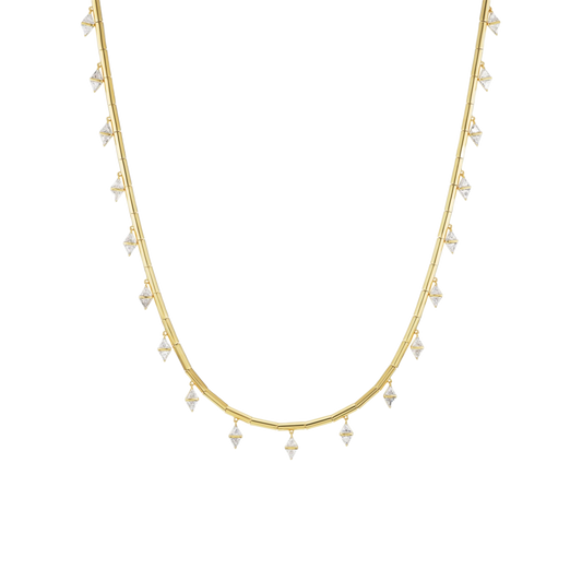 Kite Pavé Fringe Kolye
