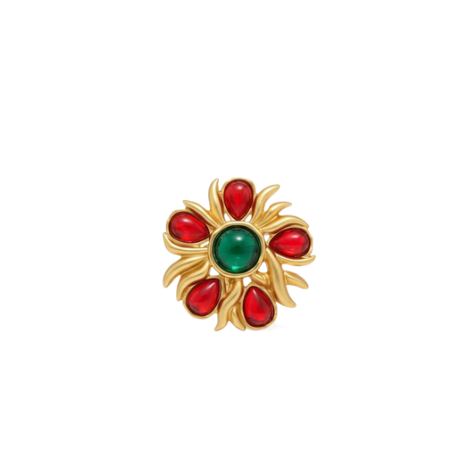 Golden Emberflower Broş (İthal Kutulu Model)
