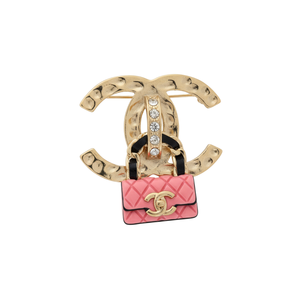 Pink Flap Broş (İthal Kutulu Model)