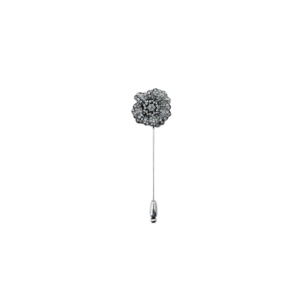 Midnight Flower Brooch