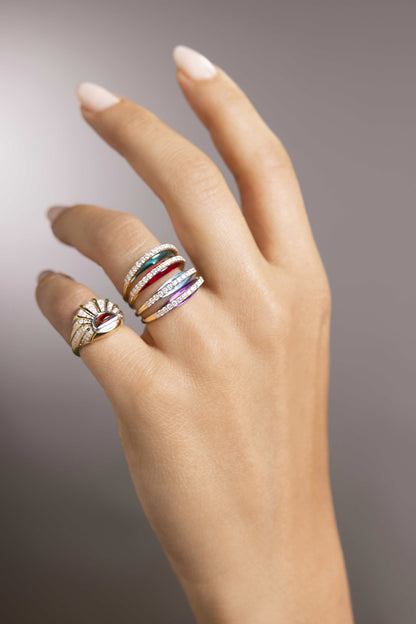 Amethyst Shine Ring