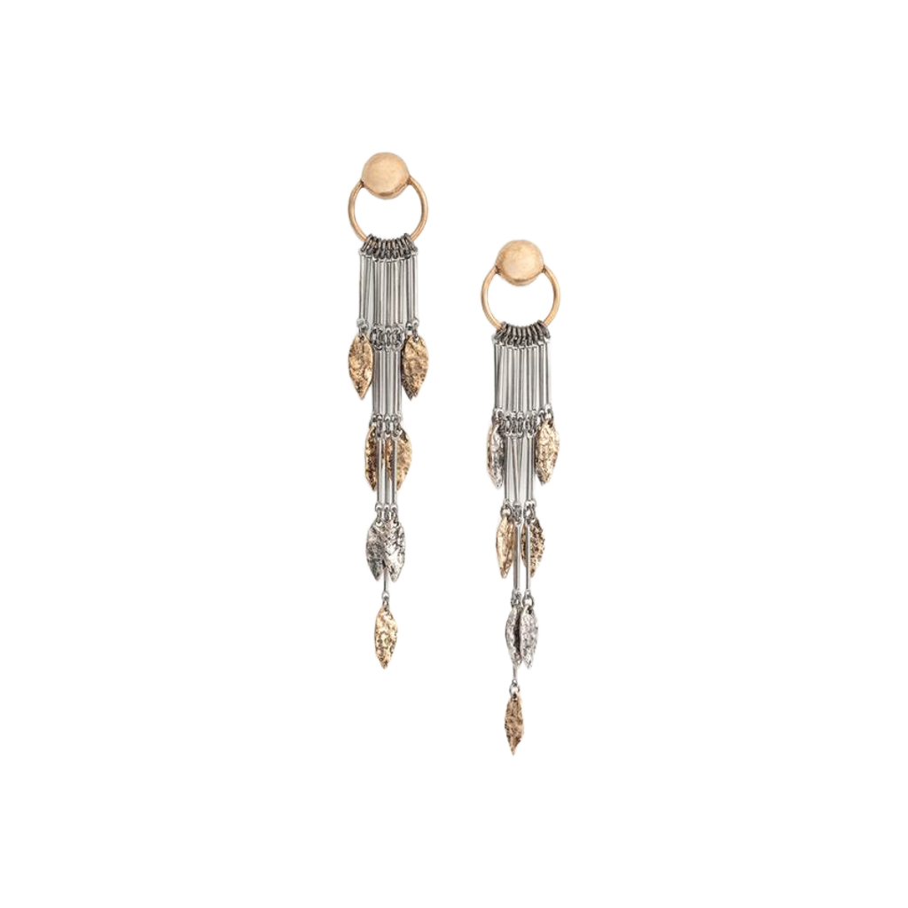 Silver & Gold Rain Küpe