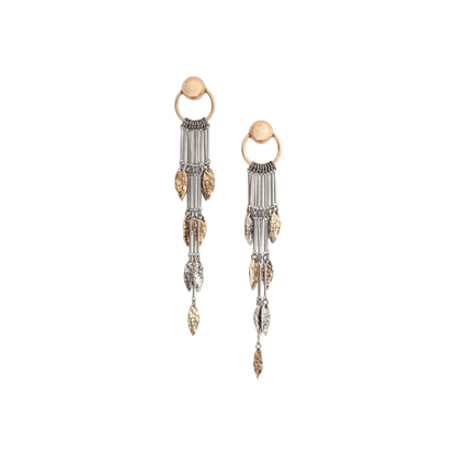 Silver & Gold Rain Küpe