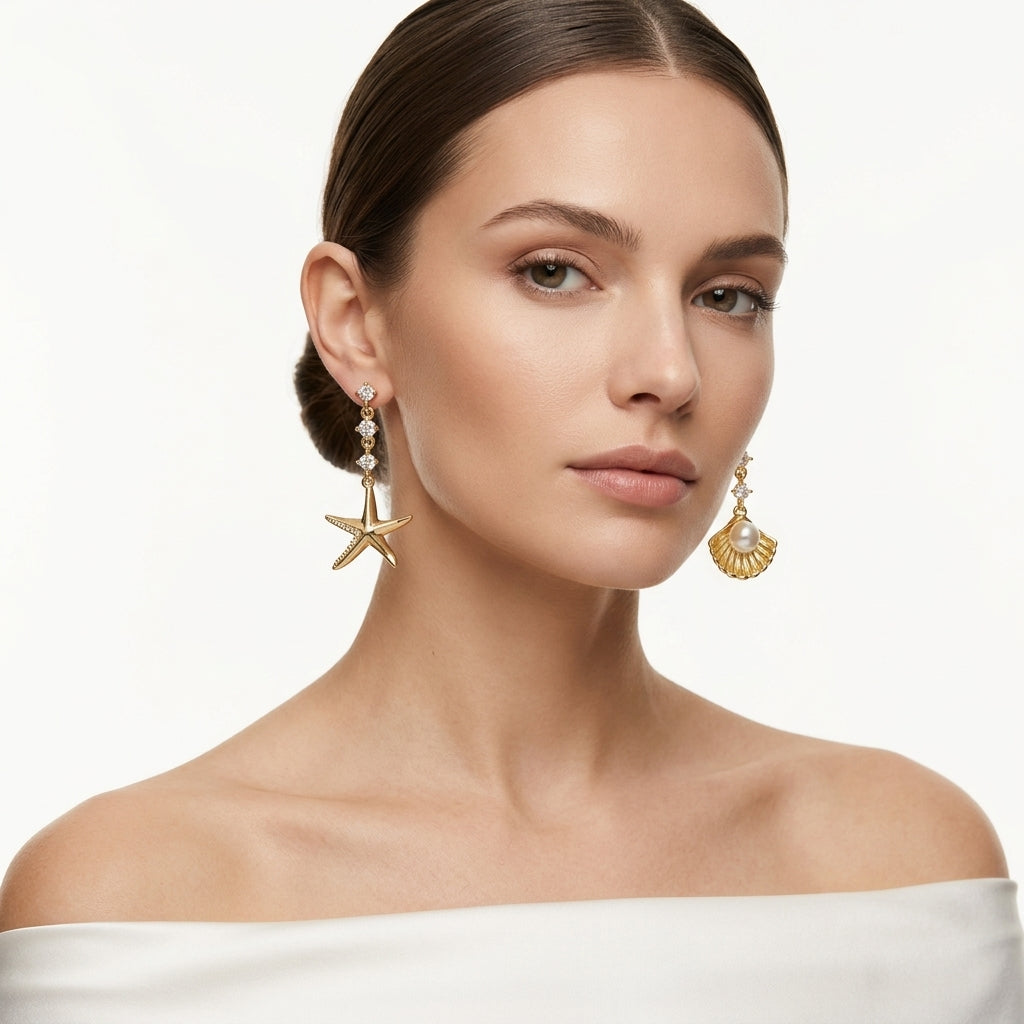 Amara Shell-Pearl Küpe