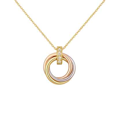 Trinity Circle Kolye (İthal Kutulu Model)