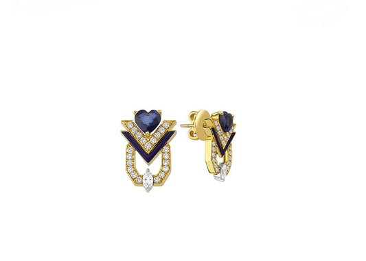 Imperial V-Crown Studs Küpe