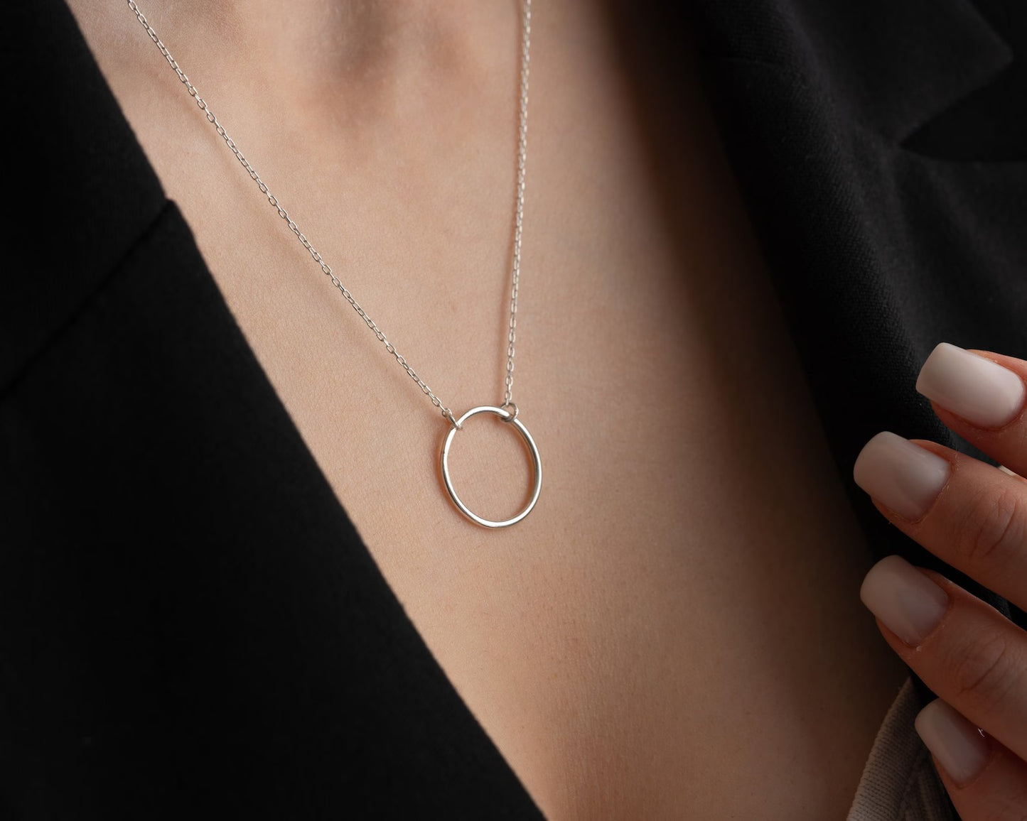 Lunara Circle Necklace