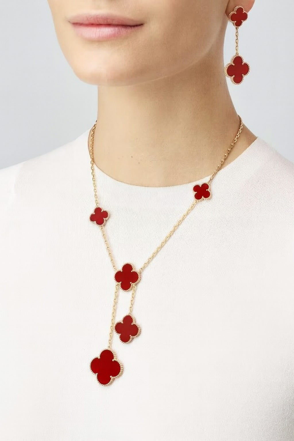 VCA Aurelia Clover Necklace (Imported Boxed Model)