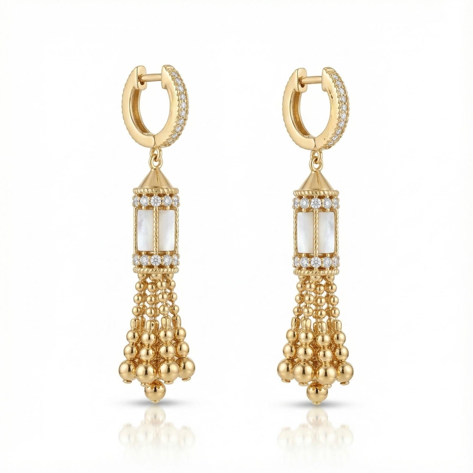 Malachite Grand Küpe (İthal Model)