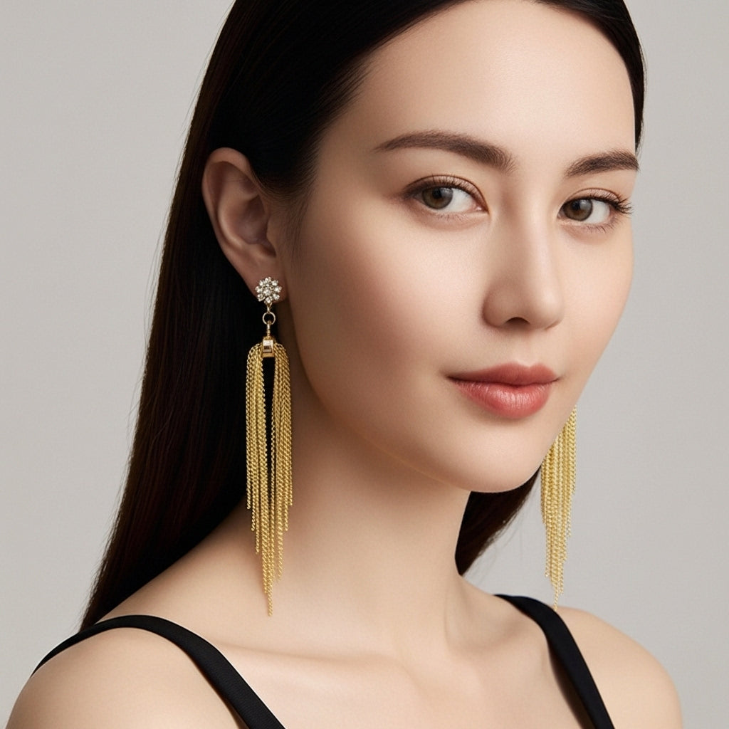 Flora Tassel Earrings