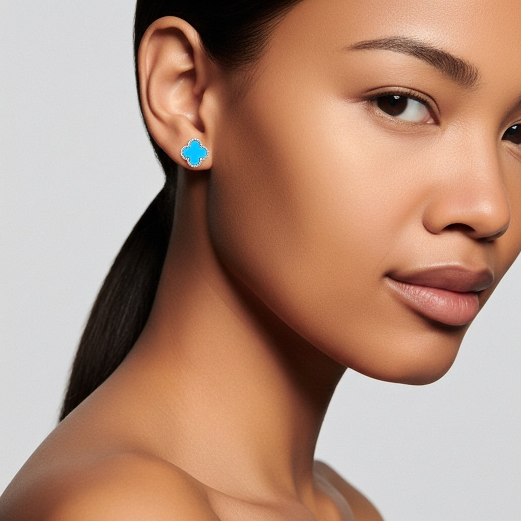 VCA Violetta Bloom Küpe (İthal Kutulu Model)