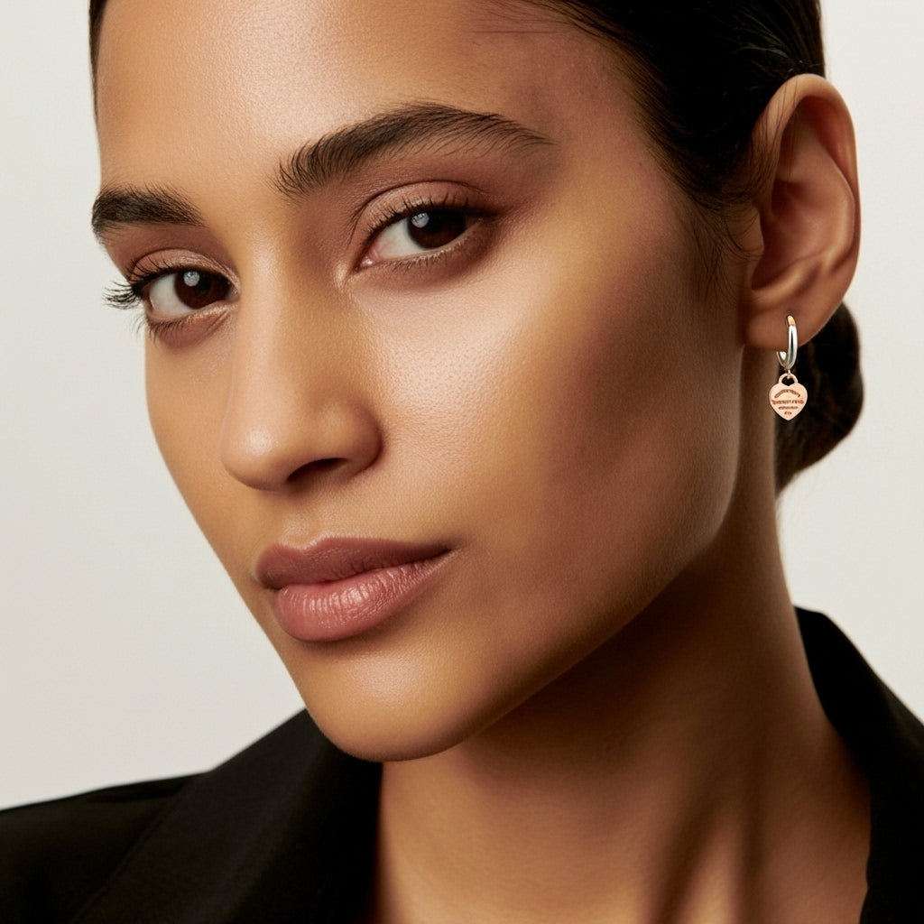 Étoile Heart Küpe (İthal Kutulu Model)