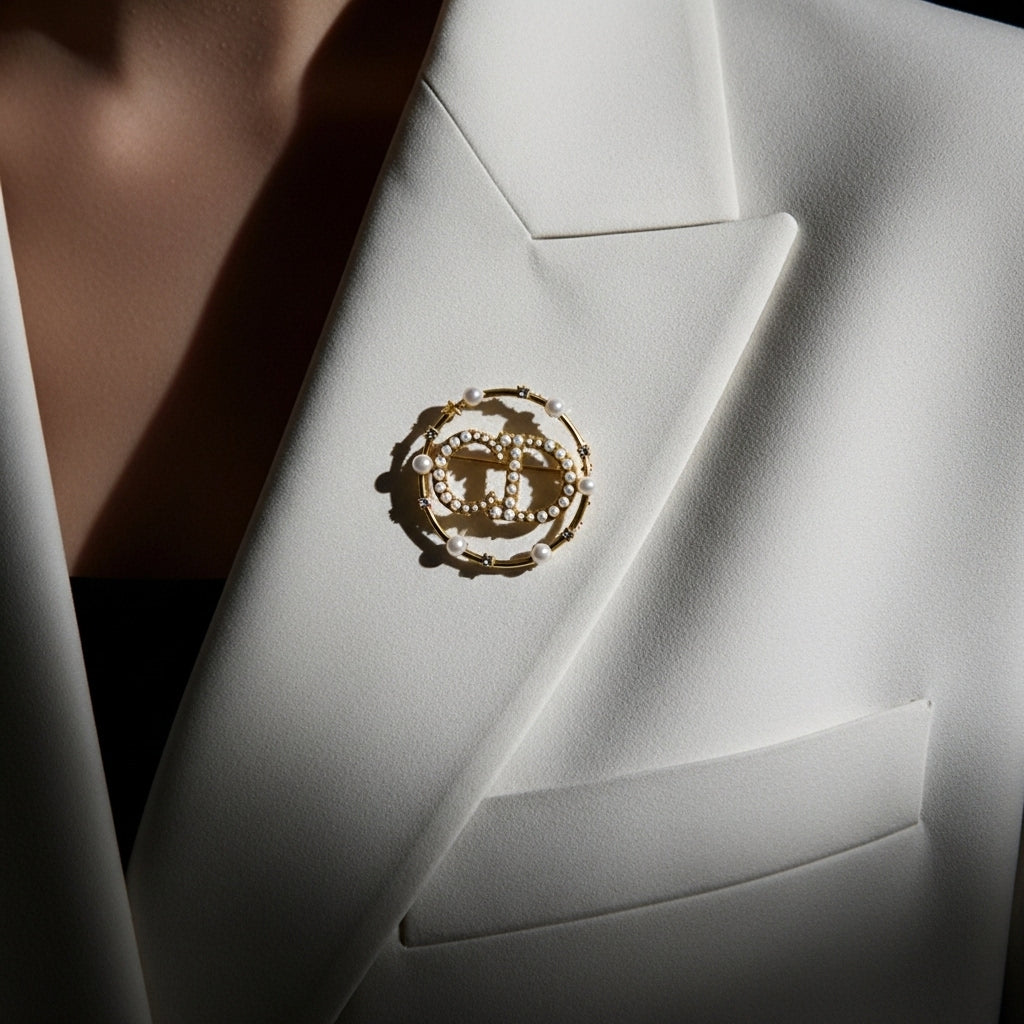 Aster Pearl Broş (İthal Kutulu Model)