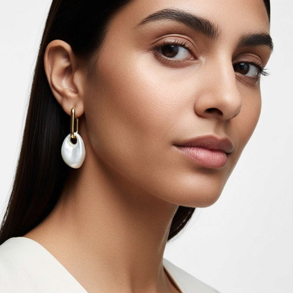 Satin Pebble Earrings