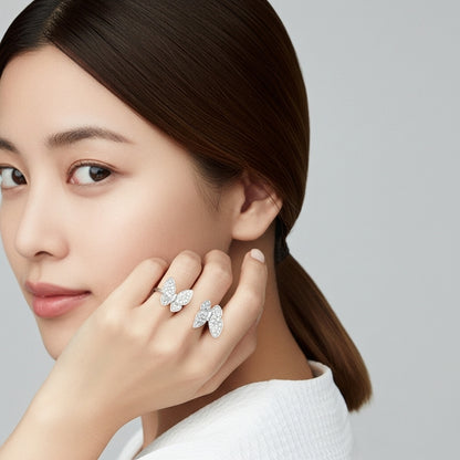 VCA Wing Duo Yüzük (İthal Kutulu Model)