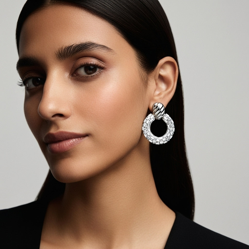 Frosted Atrium Earrings