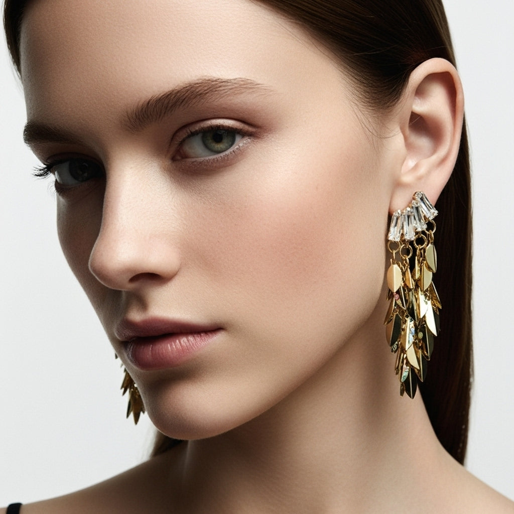 Lustré Leaffall Earrings