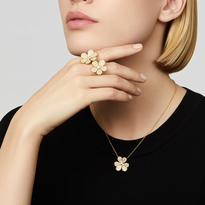 VCA Mirrored Yüzük (İthal Kutulu Model)