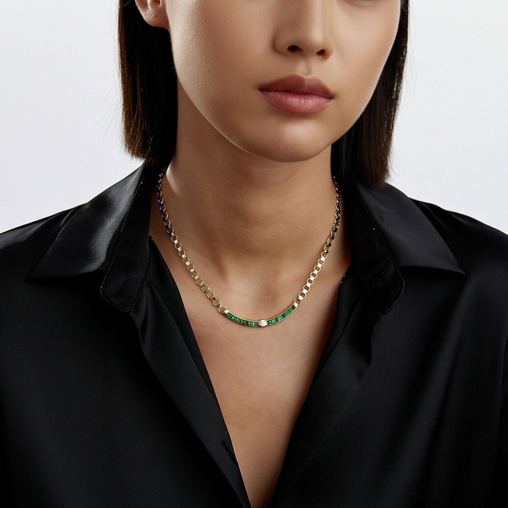 Signature Emerald Kolye