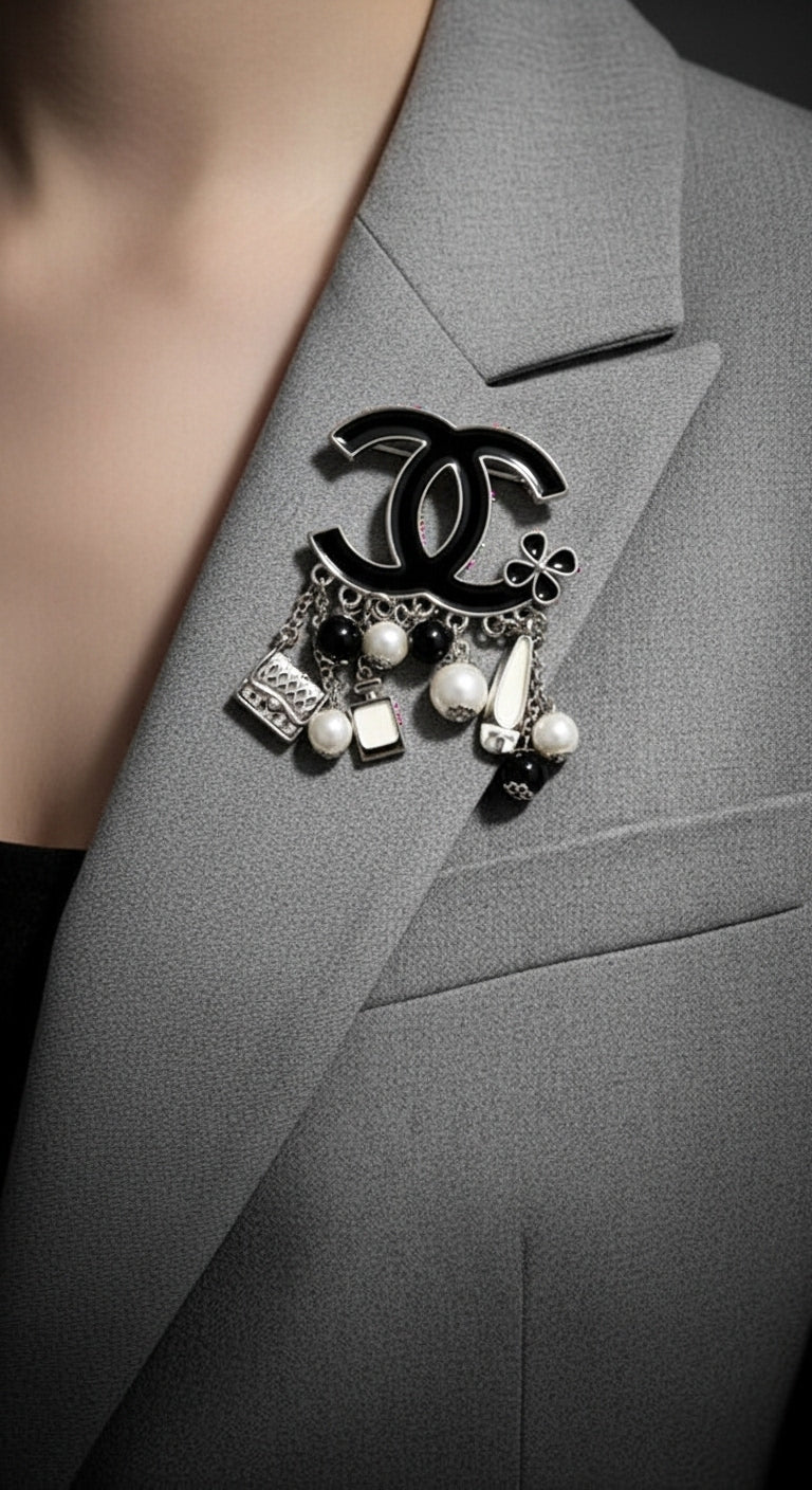 Miniatures & Pearls Broş (İthal Kutulu Model)