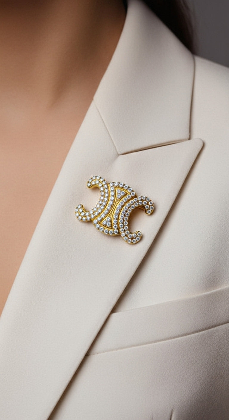 Pavé Atrium Broş (İthal Model)