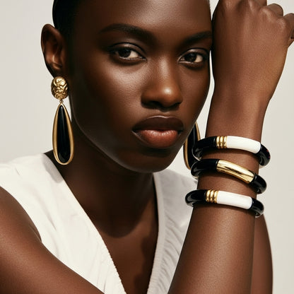 Monochrome Bamboo Bileklik